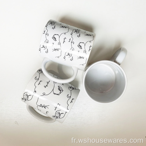 Tasse à café en céramique de cadeaux de publicité de vente chaude
